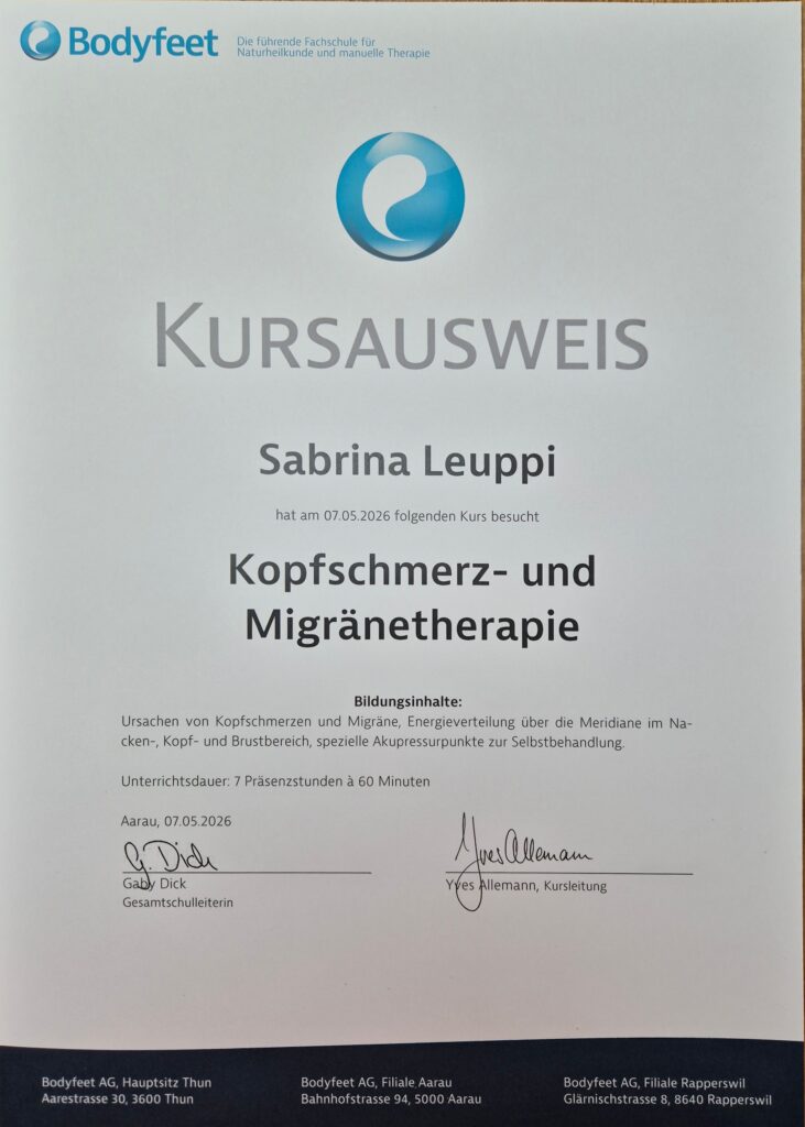 Weiterbildung Migräne und Kopfschmerzen
